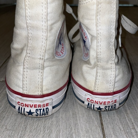 White Converse High Top men’s 4.5 women’s 6.5 - Picture 3 of 7